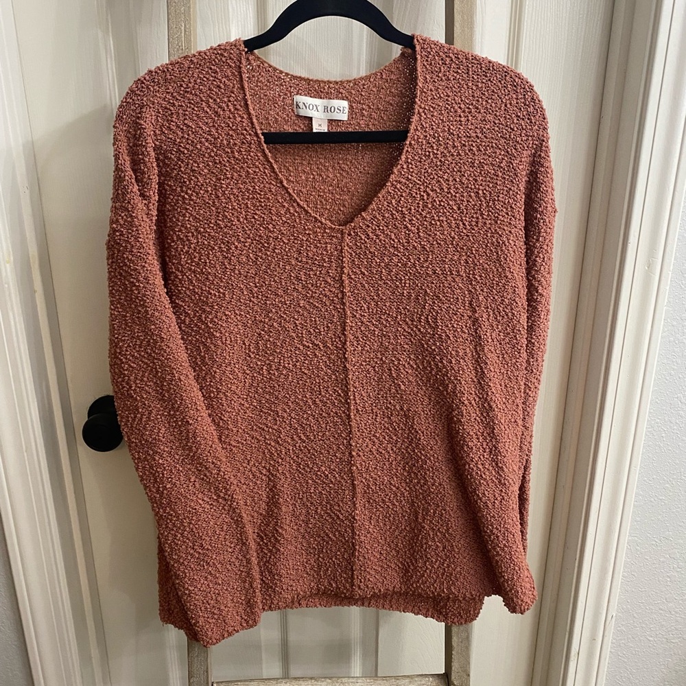 Rose boucle sweater